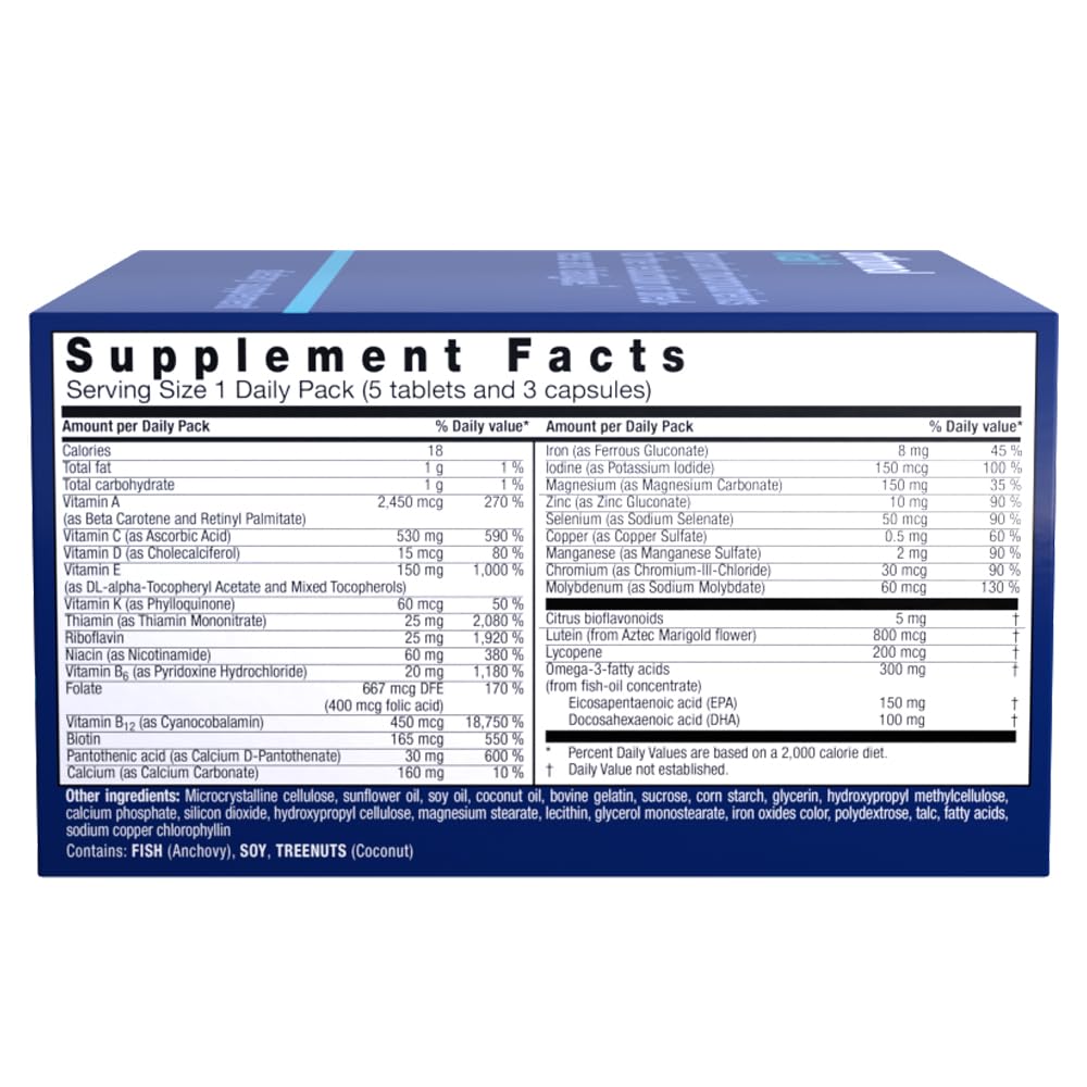 Composición de nutrientes en Orthomol Vital F