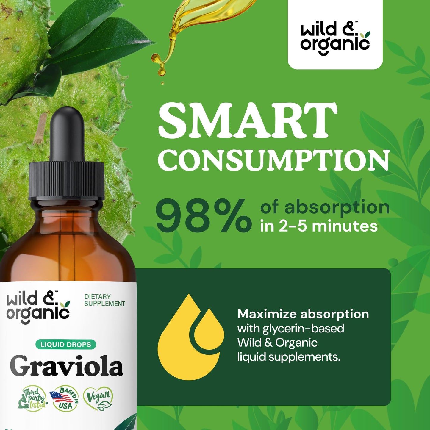 Consumo inteligente de graviola, 98% absorción en minutos