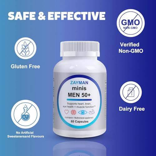 Contenedor multivitaminas ZAYMAN para hombres mayores de 50 años