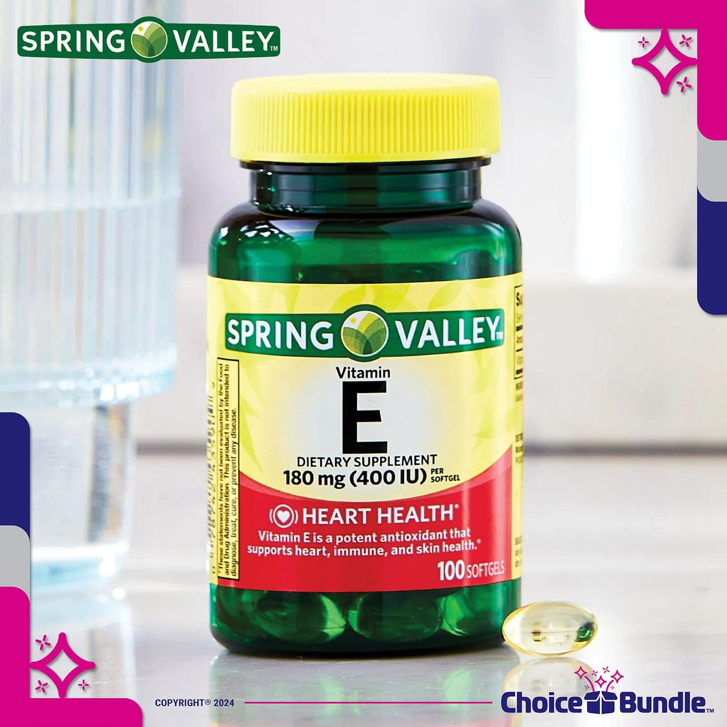 Contenedor para pastillas llavero Choice Bundle incluido en paquete