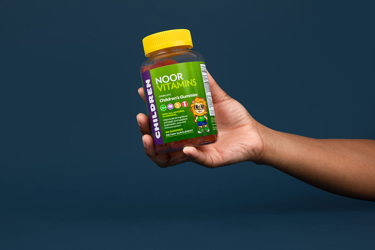 Contenido de gomitas Noor Vitamins.