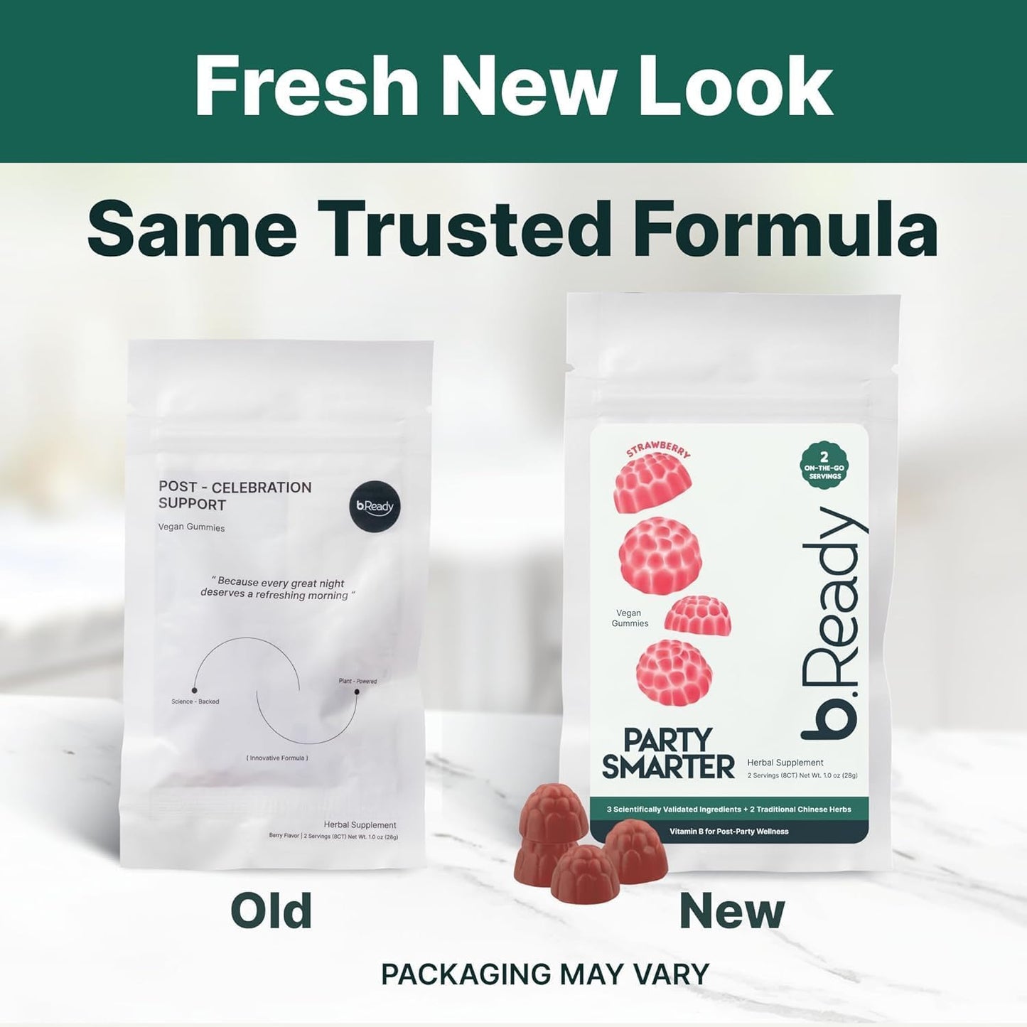Contenido y tamaño gomitas Morning Recovery veganas