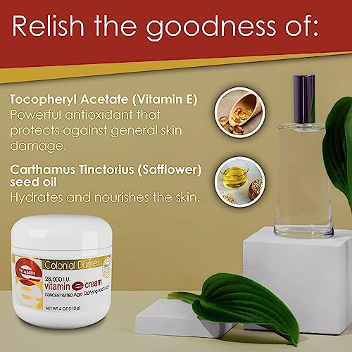 Crema anti edad vitamina e para rostro colonial dames hidratante piel seca