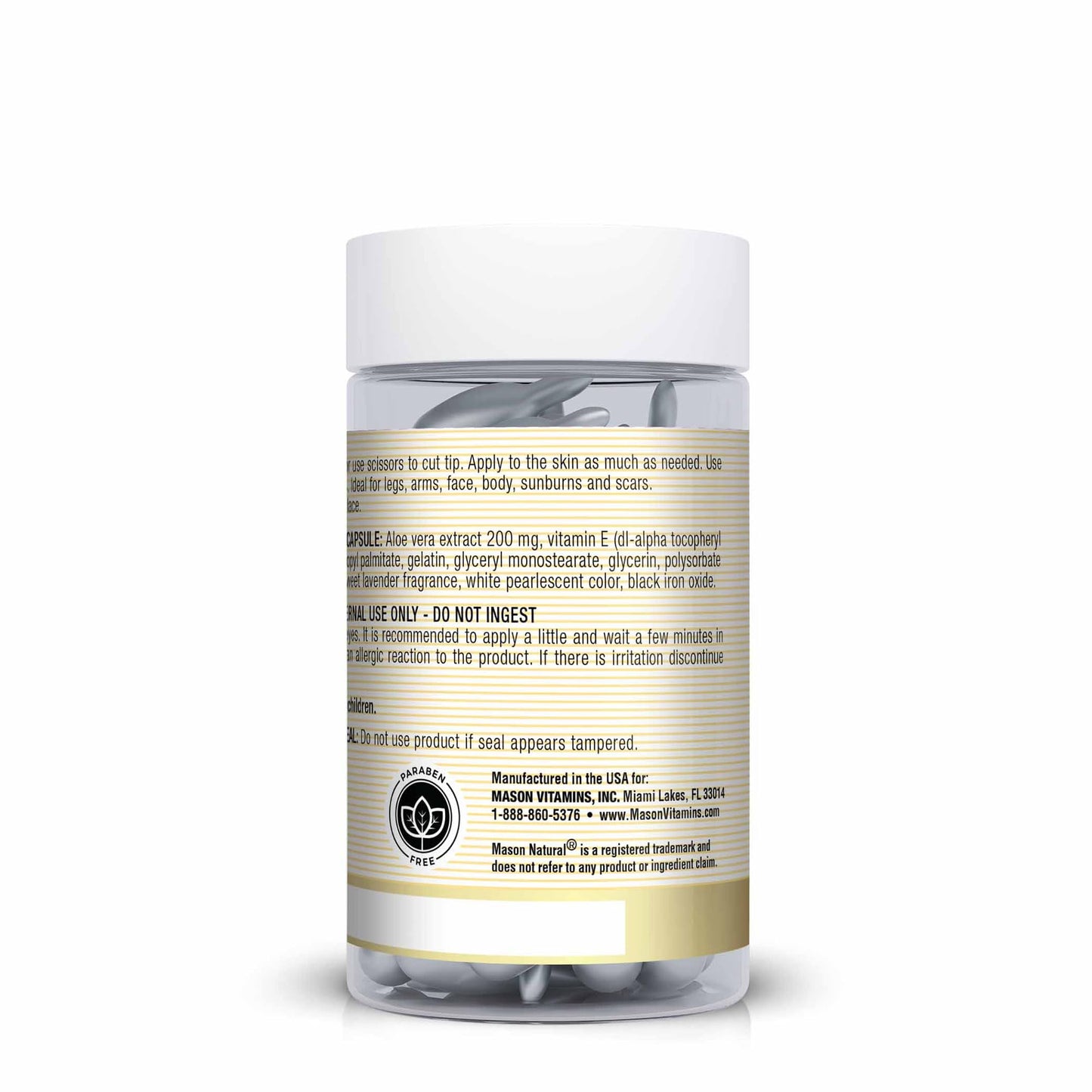 Crema hidratante aloe vera Mason Natural en uso