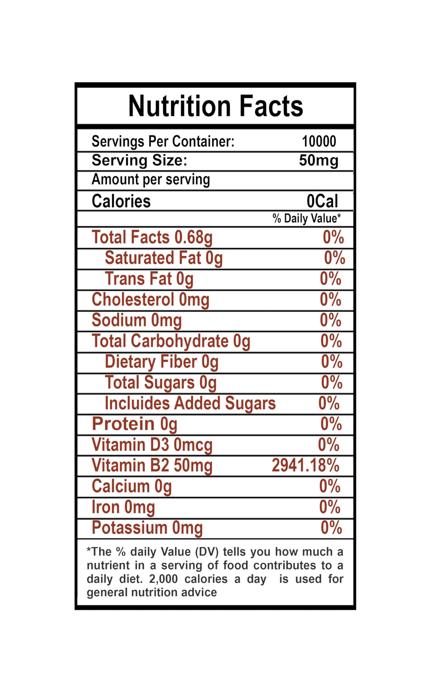 Cucharada de polvo Vitamina B2 KJC Nutra