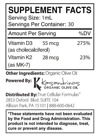 CytoD+K2 vitaminas D y K2 en aceite de oliva para mejor absorción