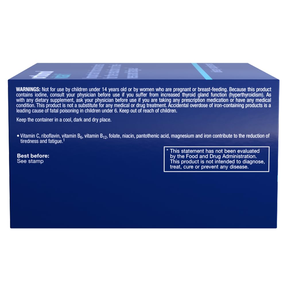 Datos nutricionales de Orthomol Vital F
