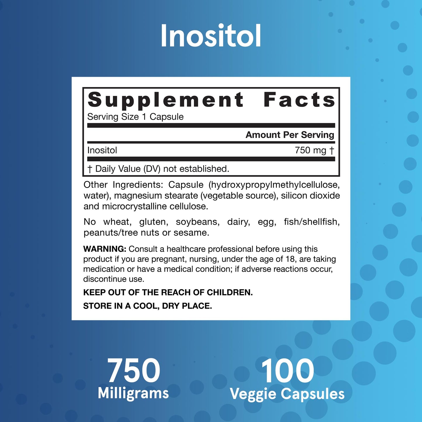 datos de suplementación de inositol jarrow