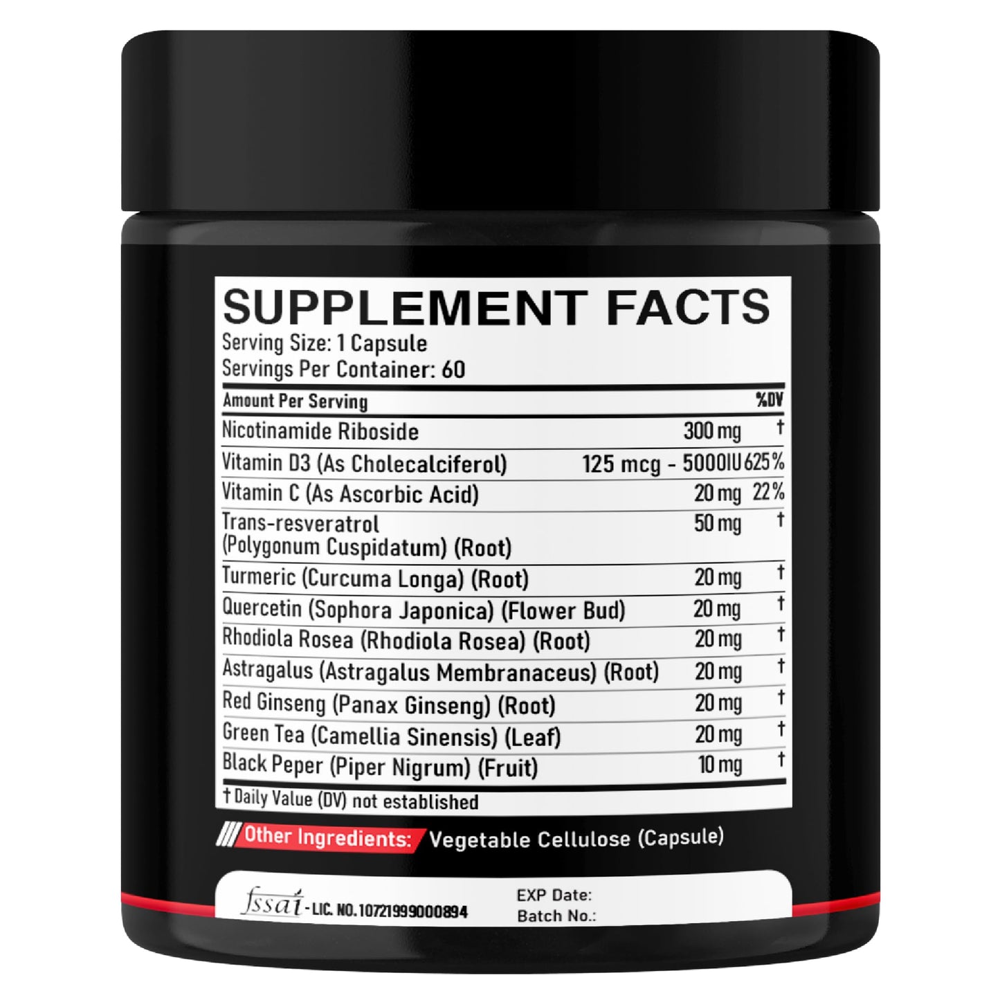 DEDICAD suplemento NAD+ apoyo celular resveratrol quercetina