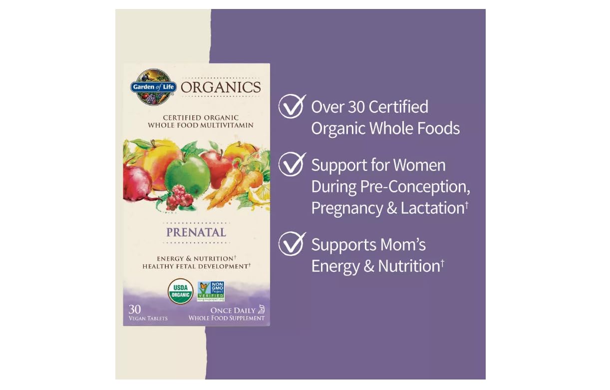 Desarrollo fetal saludable con multivitamínicos prentales.