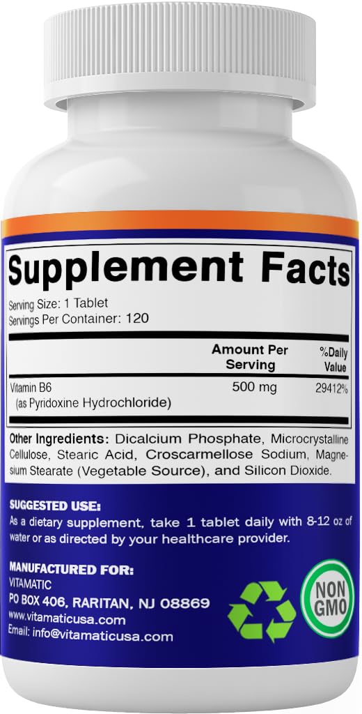 Vitamatic B6 descripción en la etiqueta