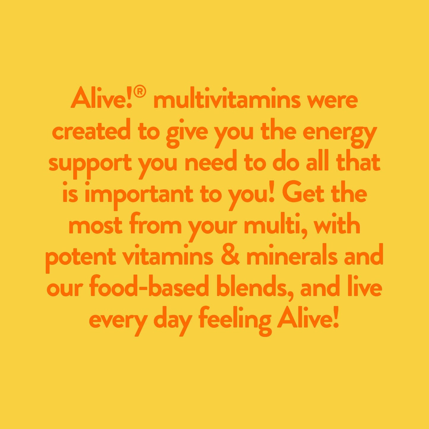 Descripción del multivitamínico Alive!