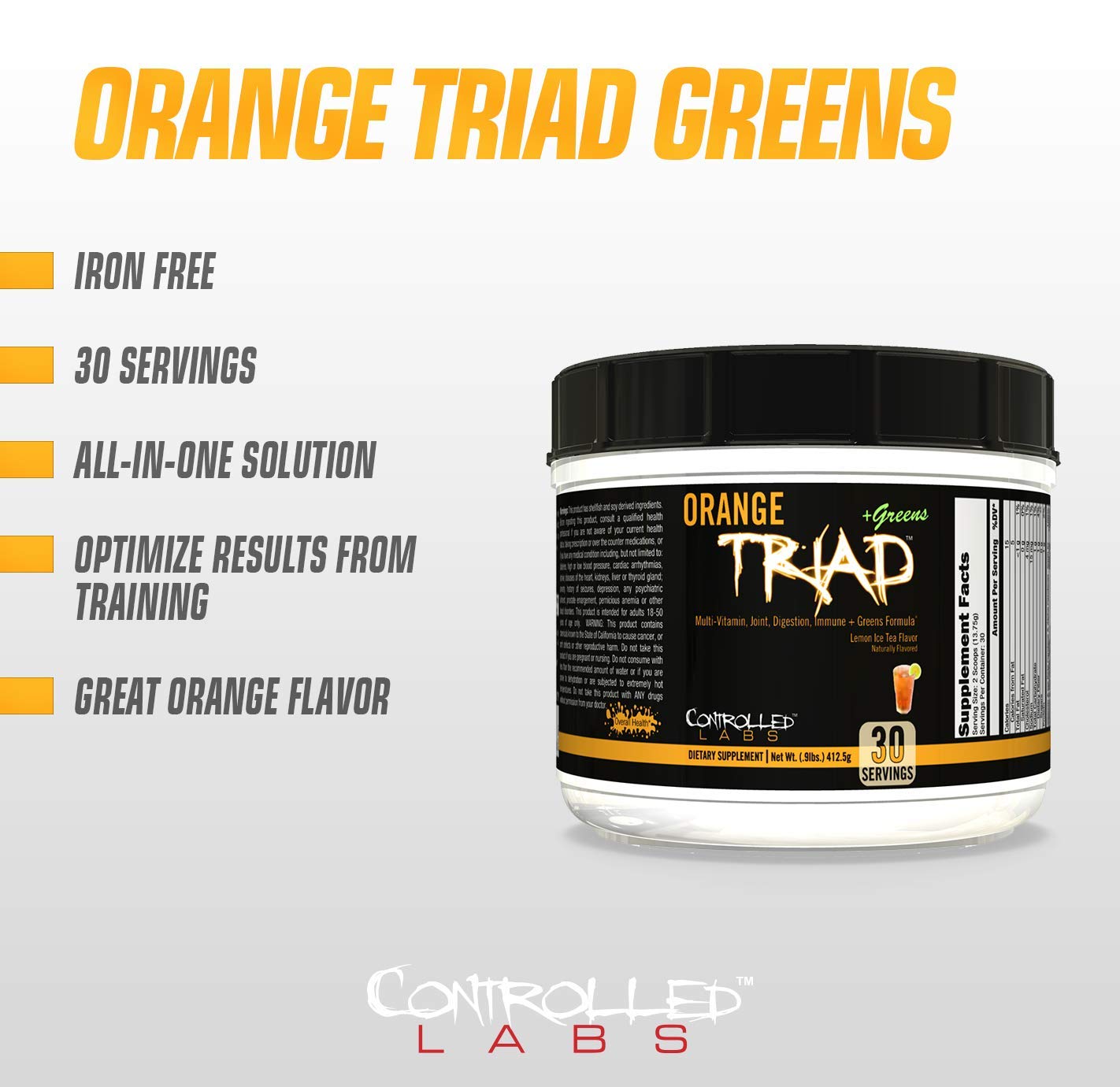 Descripción del producto Orange Triad + Greens