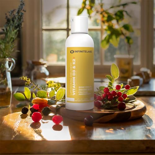 Imagen detalle botella producto infinite labs d3 k2 liposomal