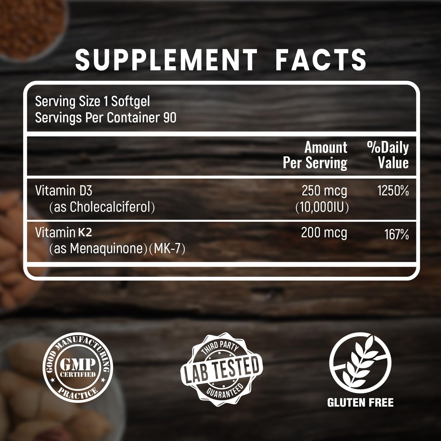 Detalle cápsula blanda vitaminas D3 y K2 VANI