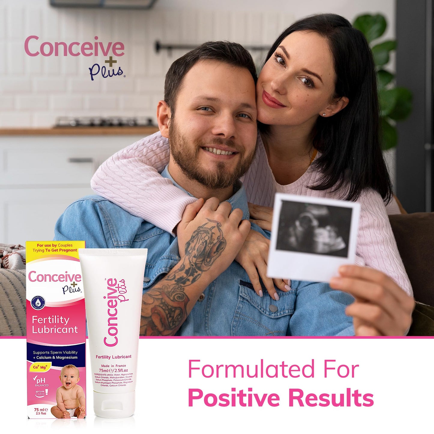 Detalle cápsulas Conceive Plus vitaminas fertilidad femenina