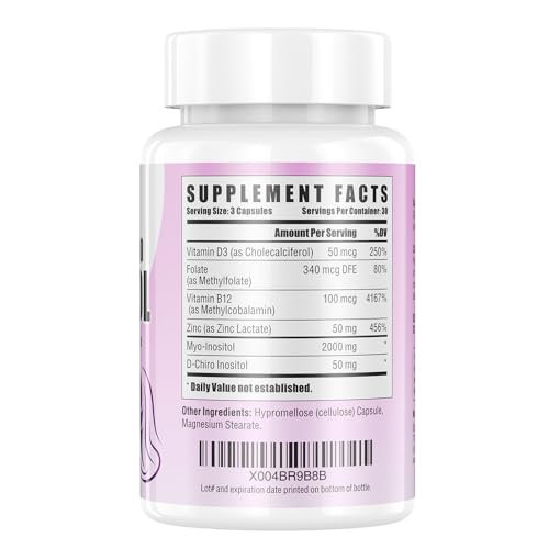 Detalle de cápsulas de inositol BIO POTENTIA