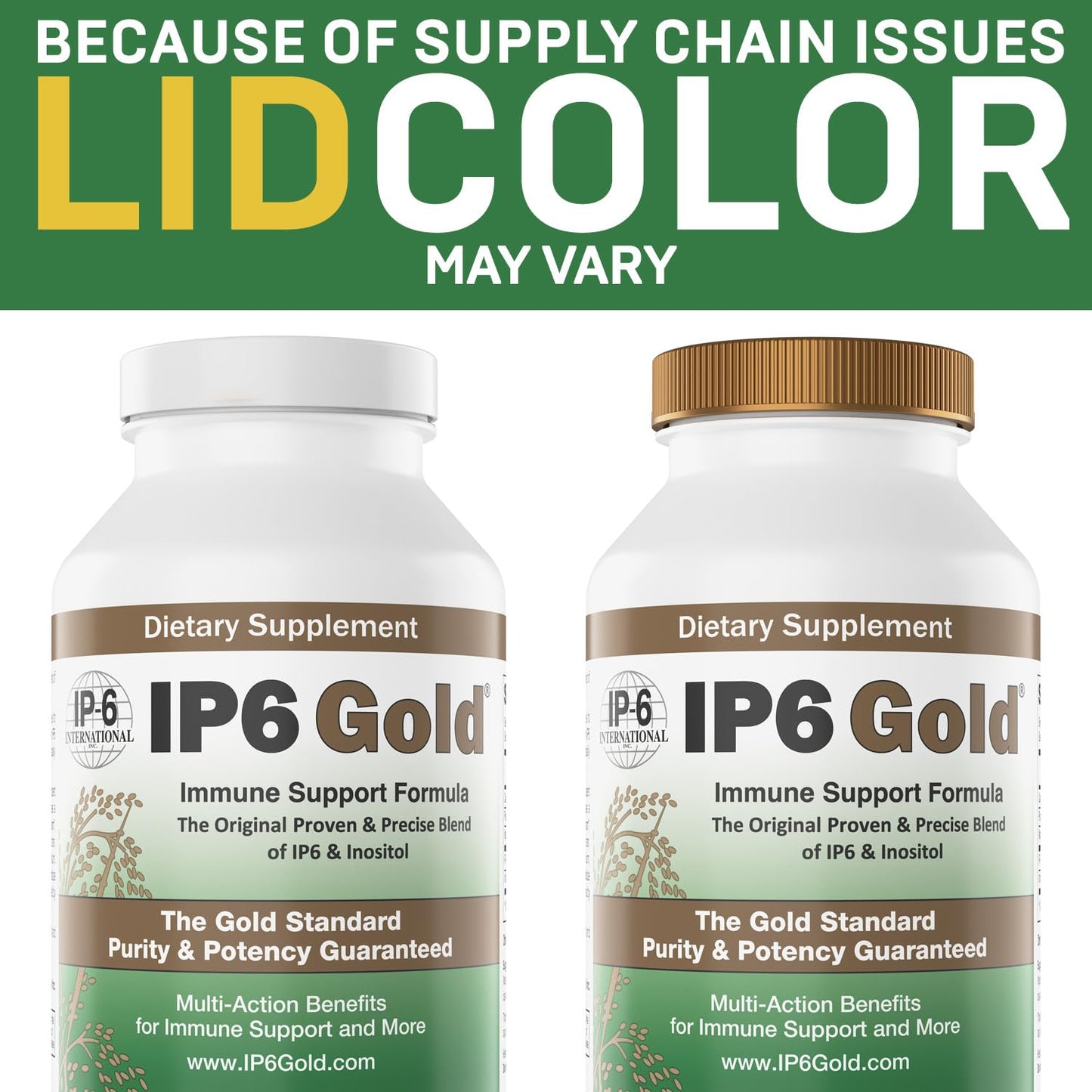 Detalle de cápsulas vegetarianas IP6 Gold para salud inmunitaria