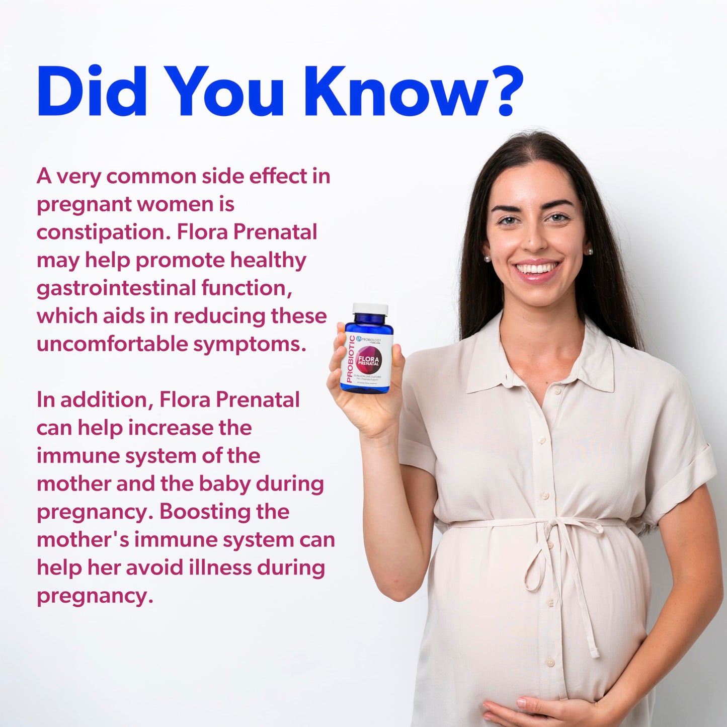 Detalle cápsulas probiótico prenatal belle+bella