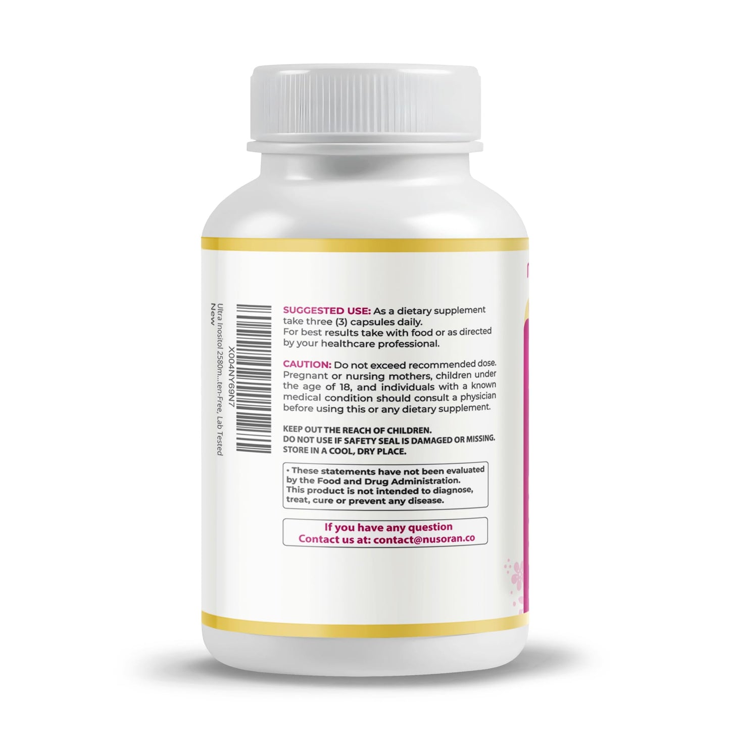 Detalle cápsulas Ultra Inositol Nurosan