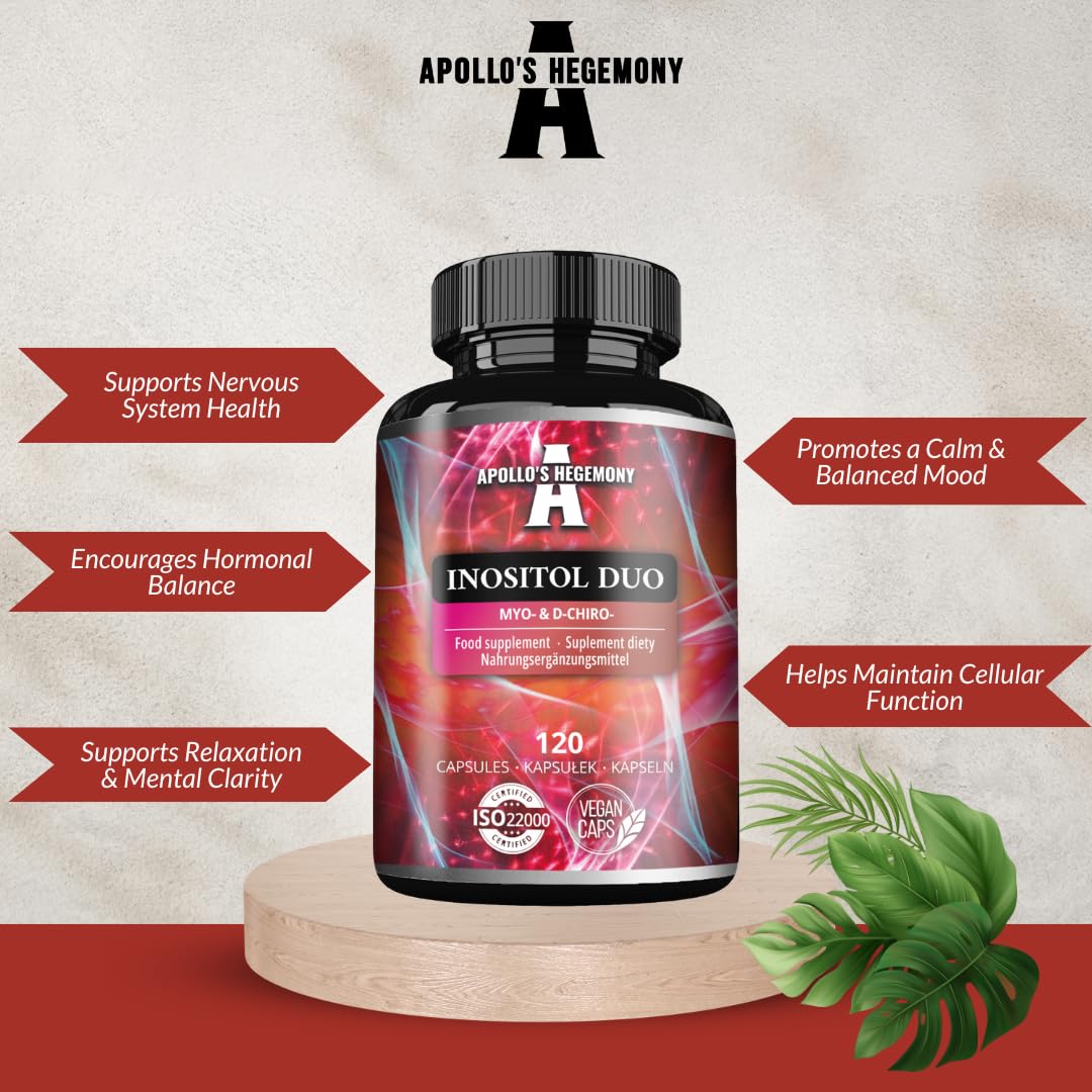 Detalle cápsulas veganas de APOLLO'S HEGEMONY inositol duo