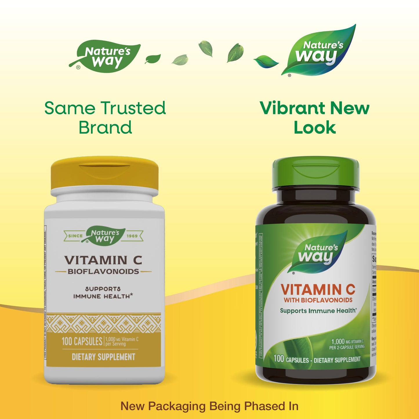Detalle de cápsulas vitamina C Nature's Way 1000 mg