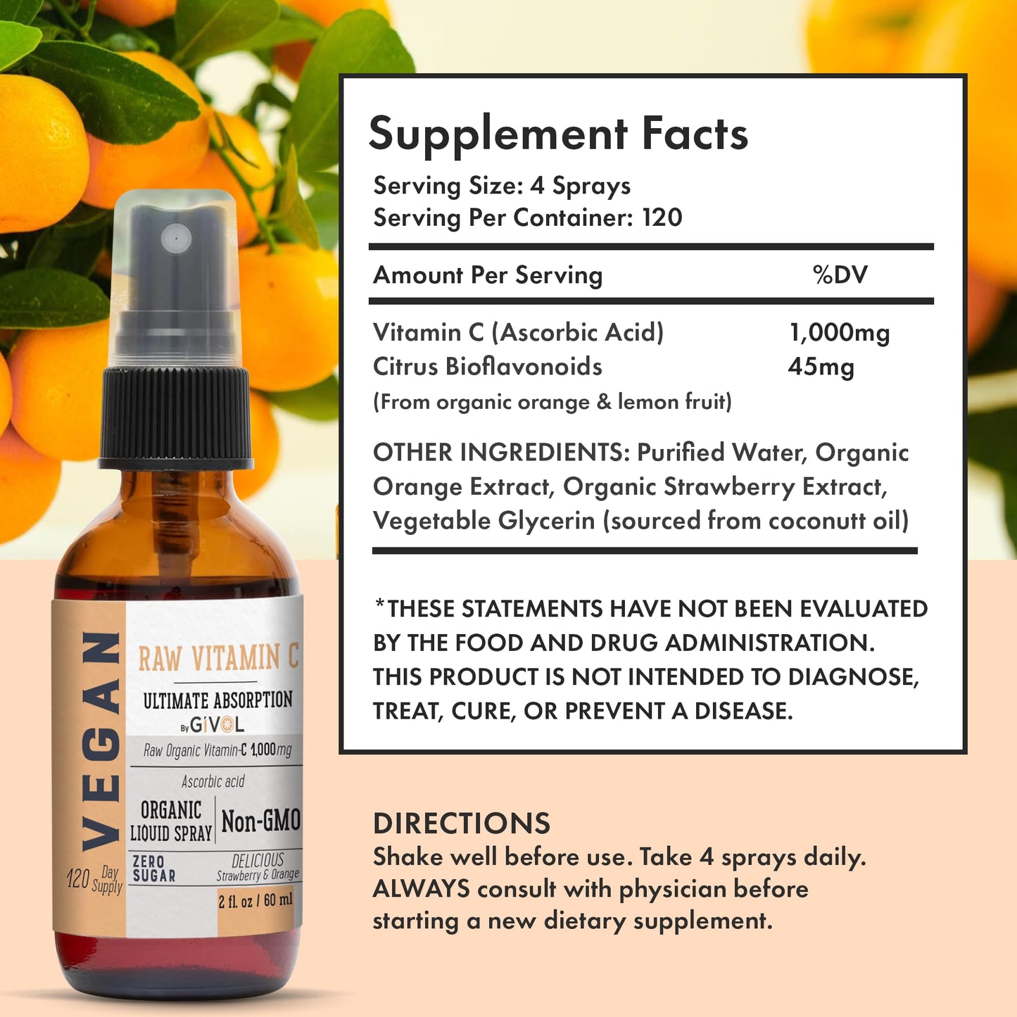 Detalle-enfoque botella spray vitamina c y gotas d3 k2