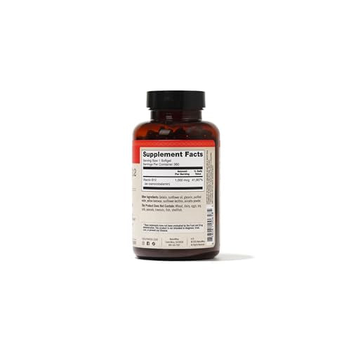 Detalle del envase de vitamina D3 1000 UI y vitamina B12 NatureWise