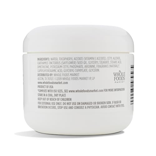 Detalle etiqueta crema vitamina E 365 Whole Foods Market