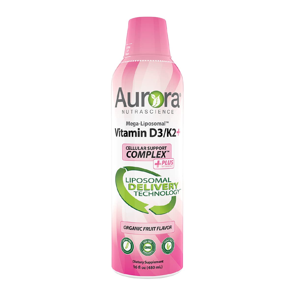 Detalle etiqueta vitamina c liposomal Aurora Nutrascience