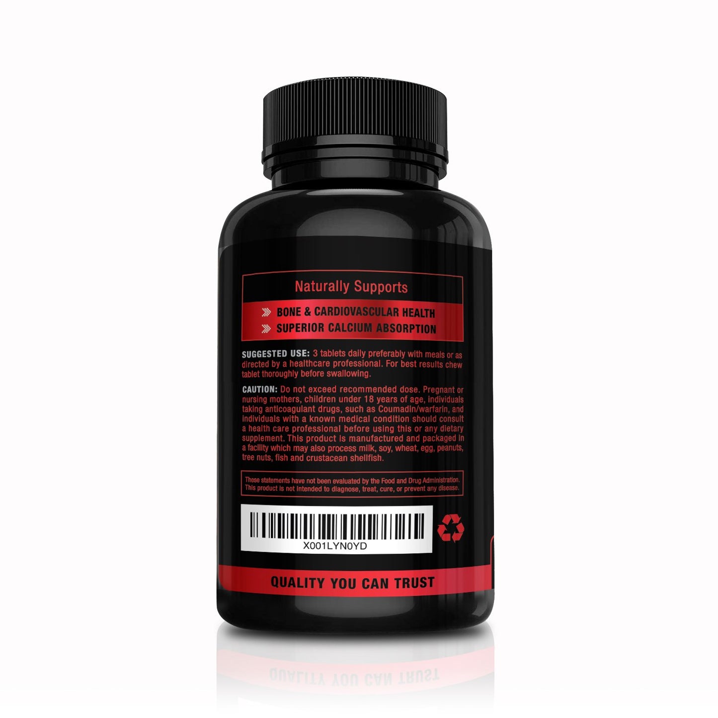 Detalle etiquetas vitamina k2 d3 revive herbs sabor cereza
