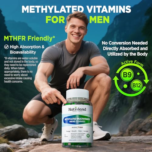 Detalle de gomitas multivitamínicas para hombres