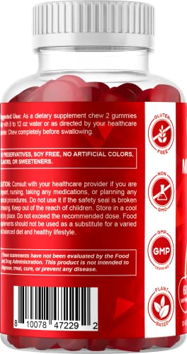 Detalle gummies sabor cereza Vitamatic B12 suplemento