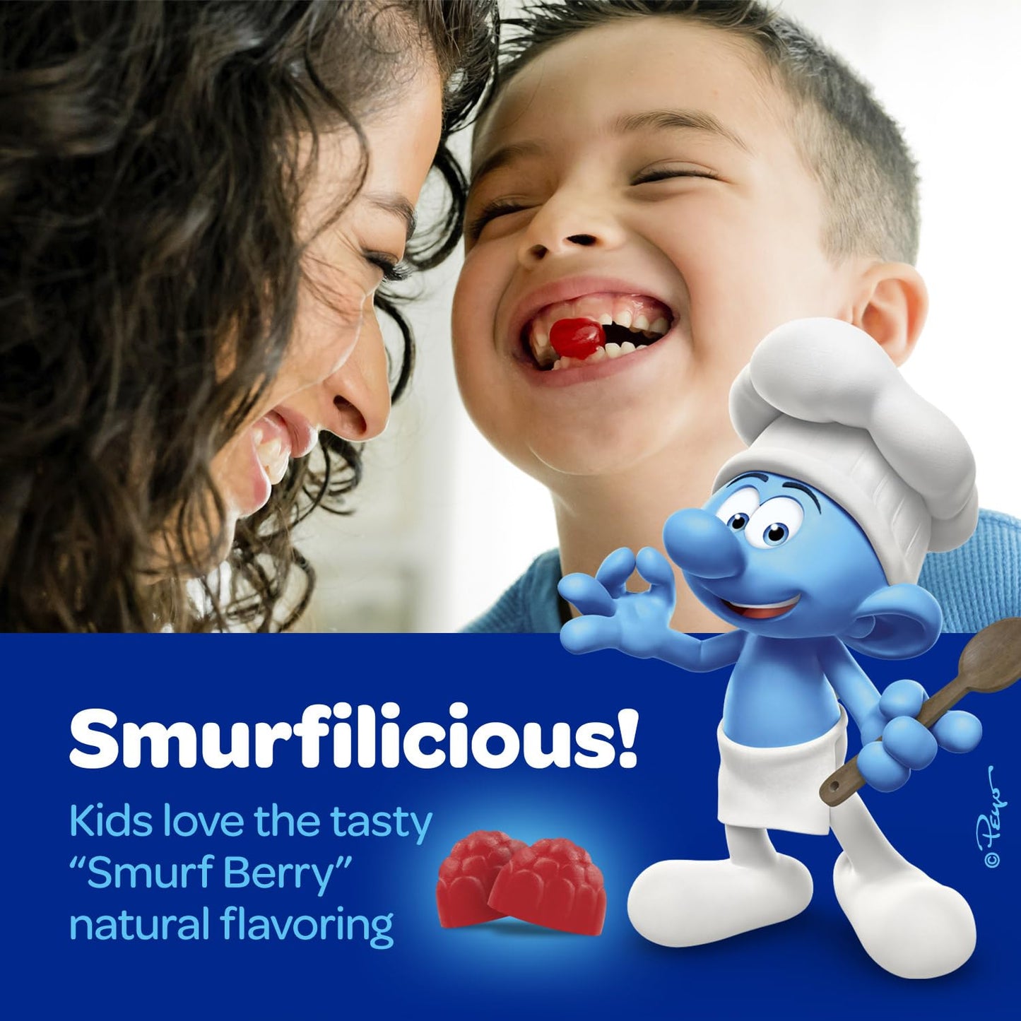 detalle ingredientes gomitas melatonina los pitufos niños
