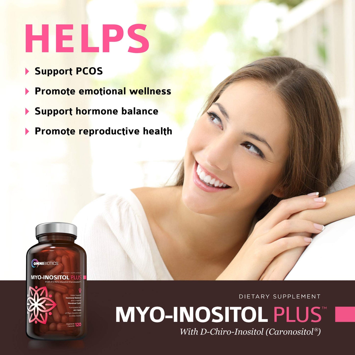 Detalle ingredientes paquete femenino OmniBiotics