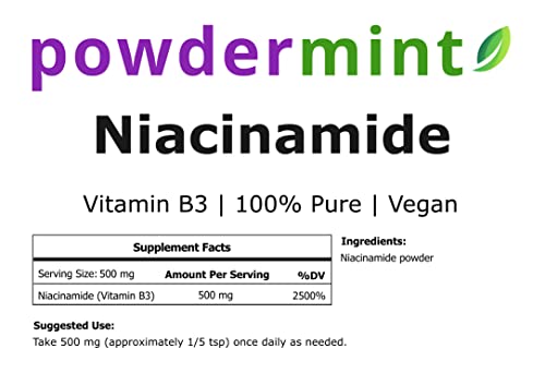 Detalle del polvo de niacinamida powdermint