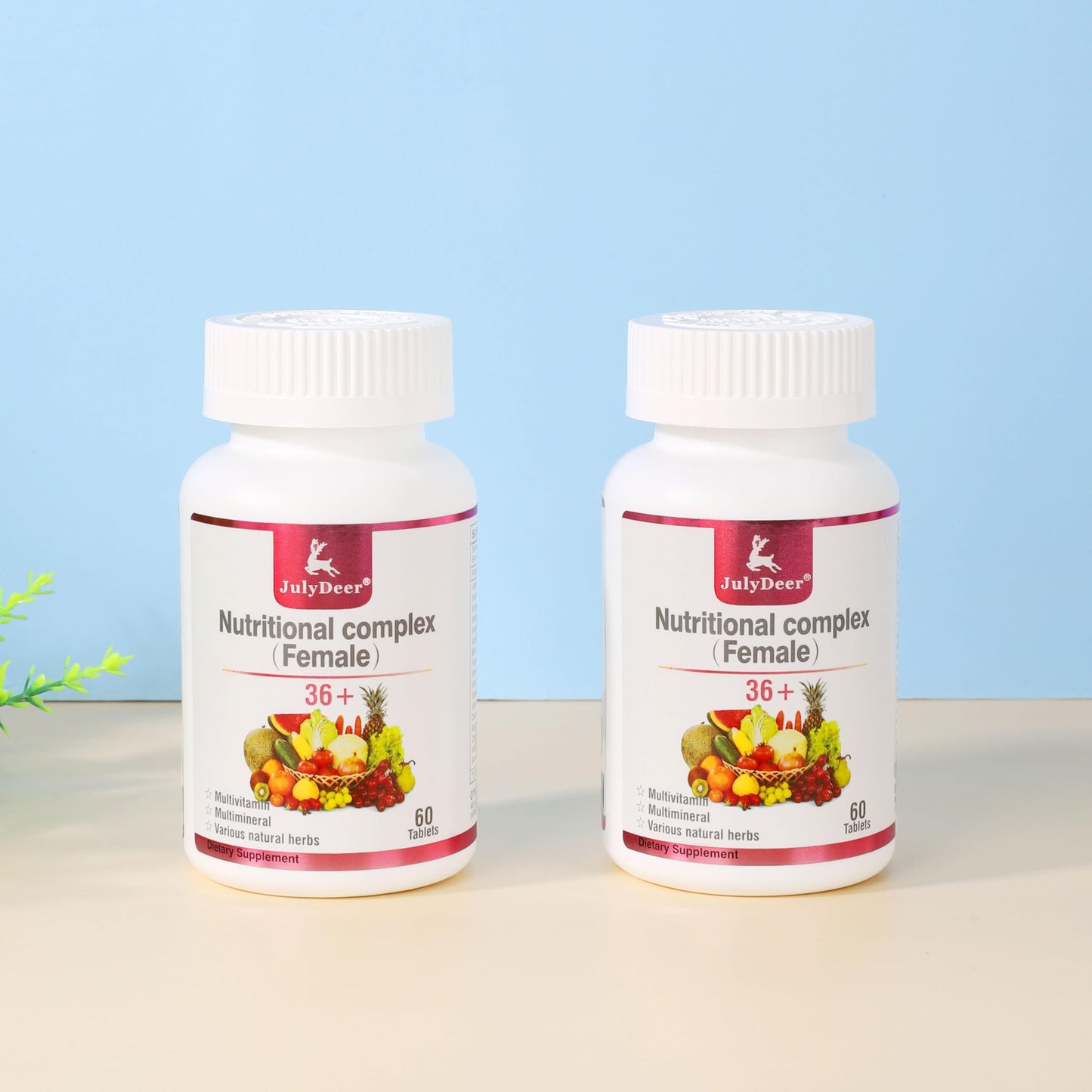 Detalle de una tableta multivitamínica JulyDeer