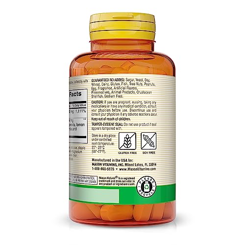 Detalle de tabletas MASON NATURAL vitamina C