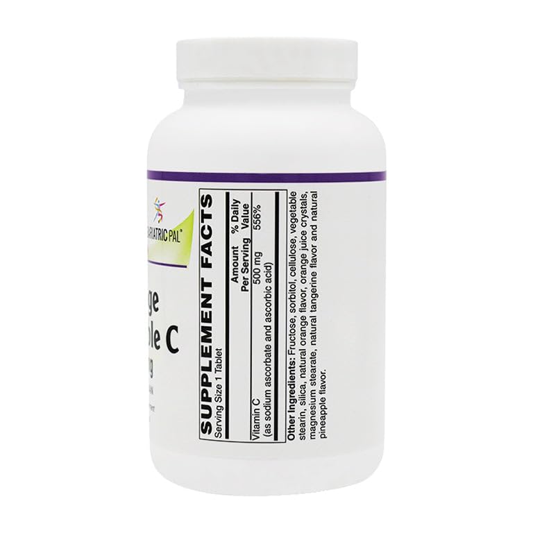 Detalle tabletas masticables BariatricPal vitamina C 500mg
