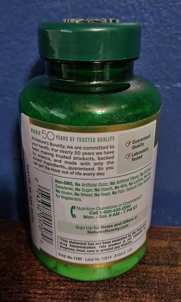 Detalle de tabletas vitamina C Nature's Bounty