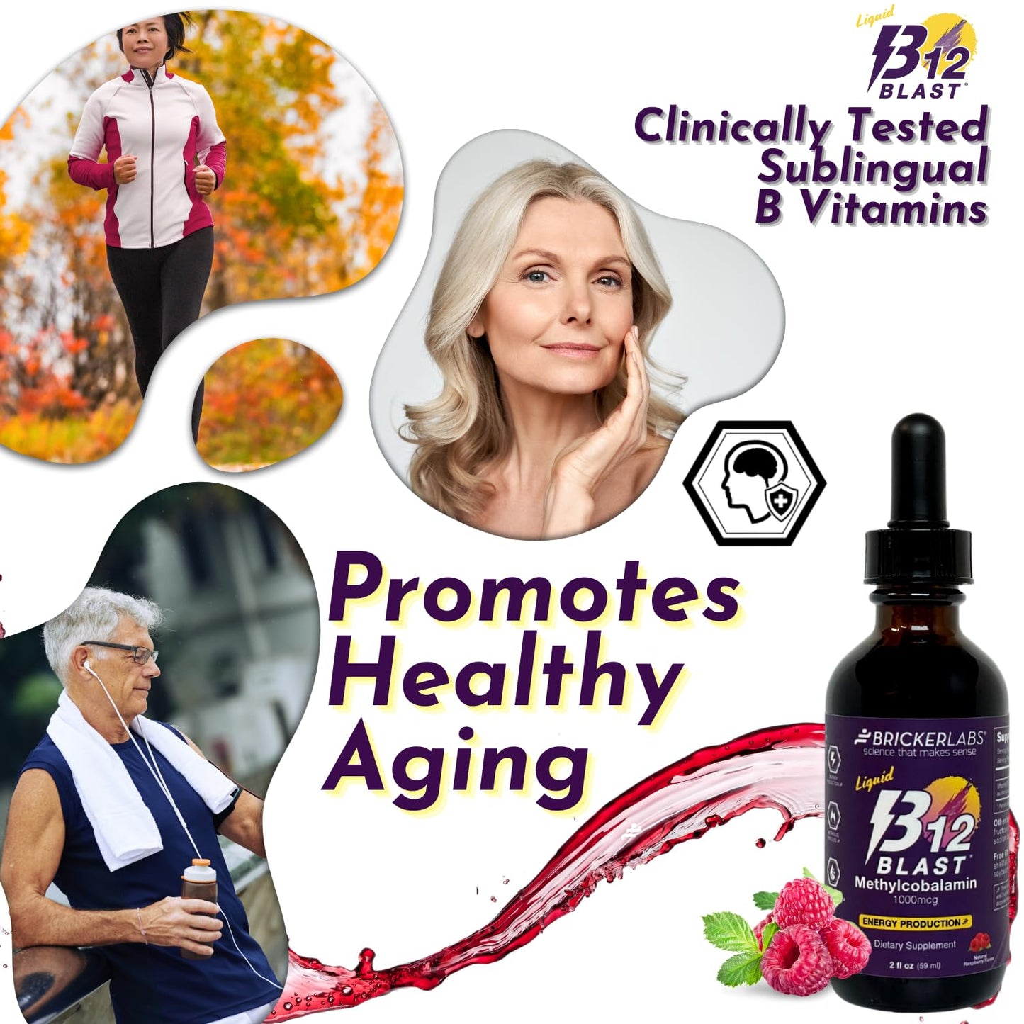 Detalles del producto B12 Blast suplemento de vitaminas b12 vegano