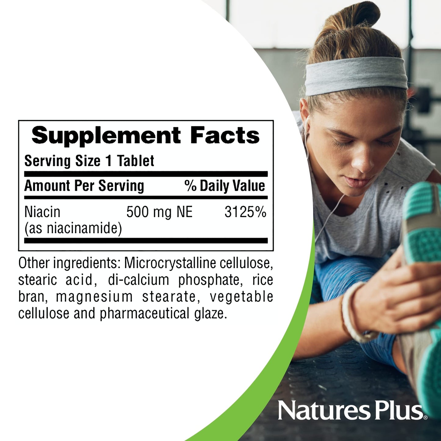 Detalles producto Niacinamida 500mg NaturesPlus