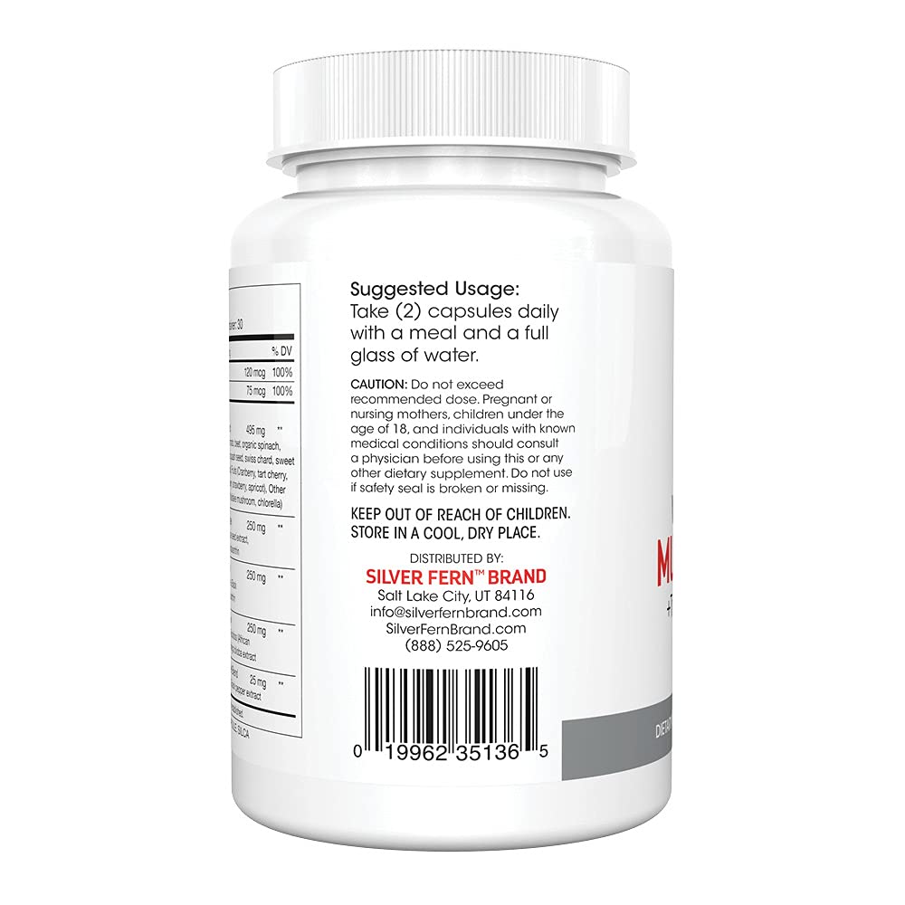Detalles de uso de las multivitaminas Silver Fern