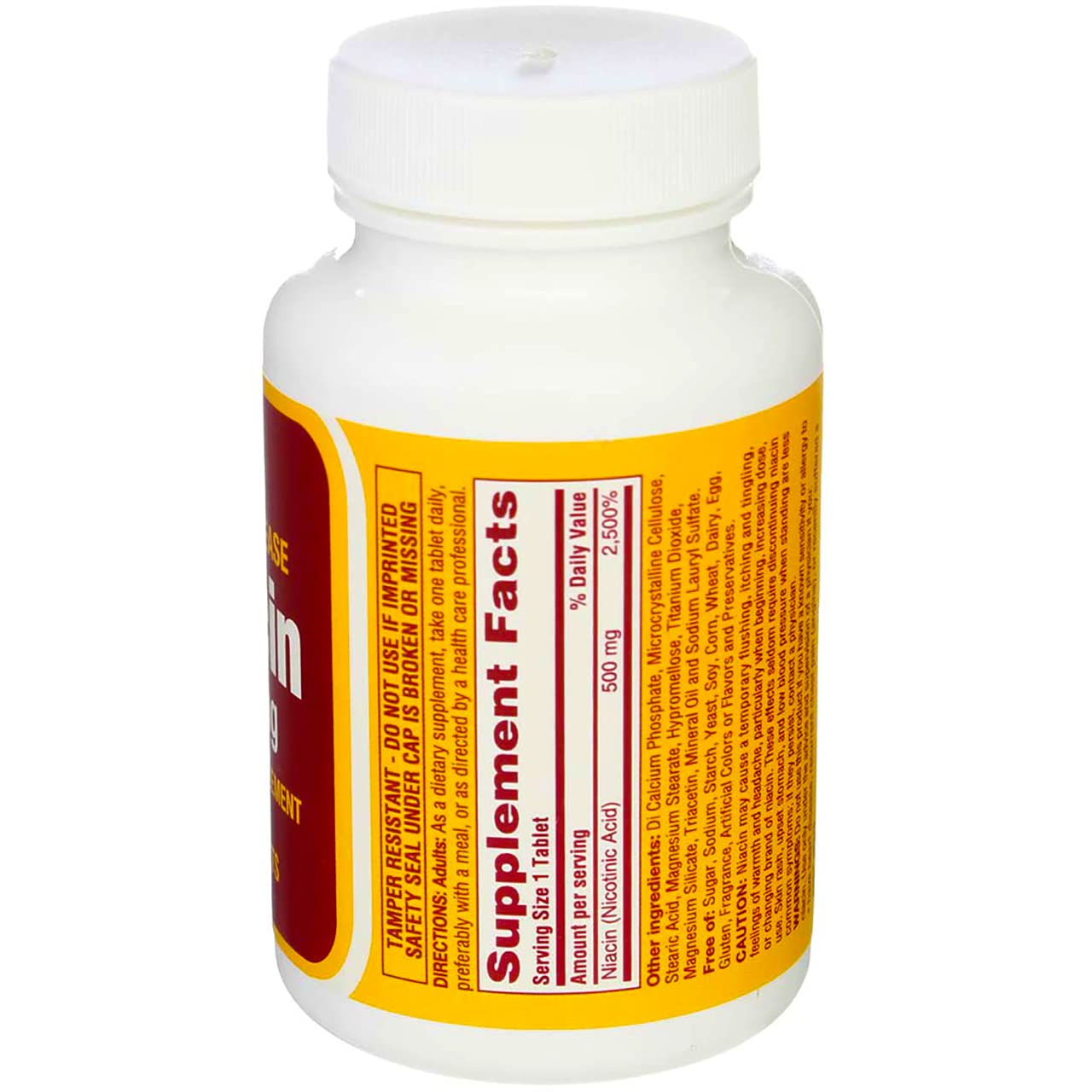 Detrás de caja Niacina Rugby 500 mg liberación prolongada