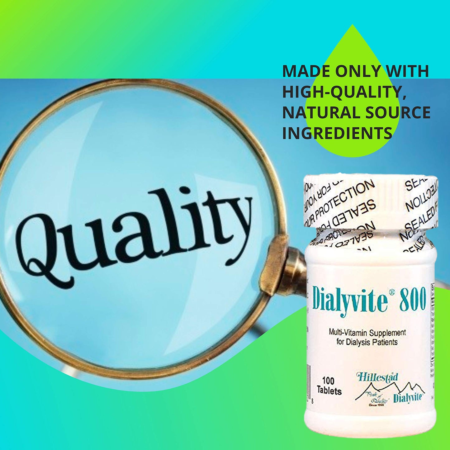 Dialyvite 800 alto en vitamina C y B6 para pacientes CKD