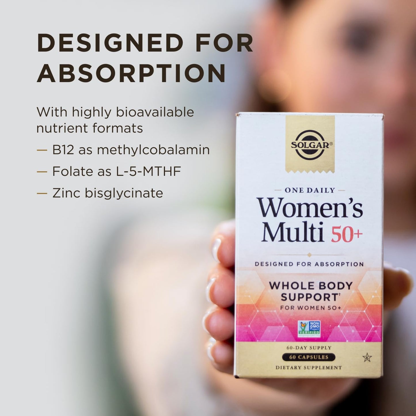 Diseñado para absorción cápsula vegan solgar para mujeres