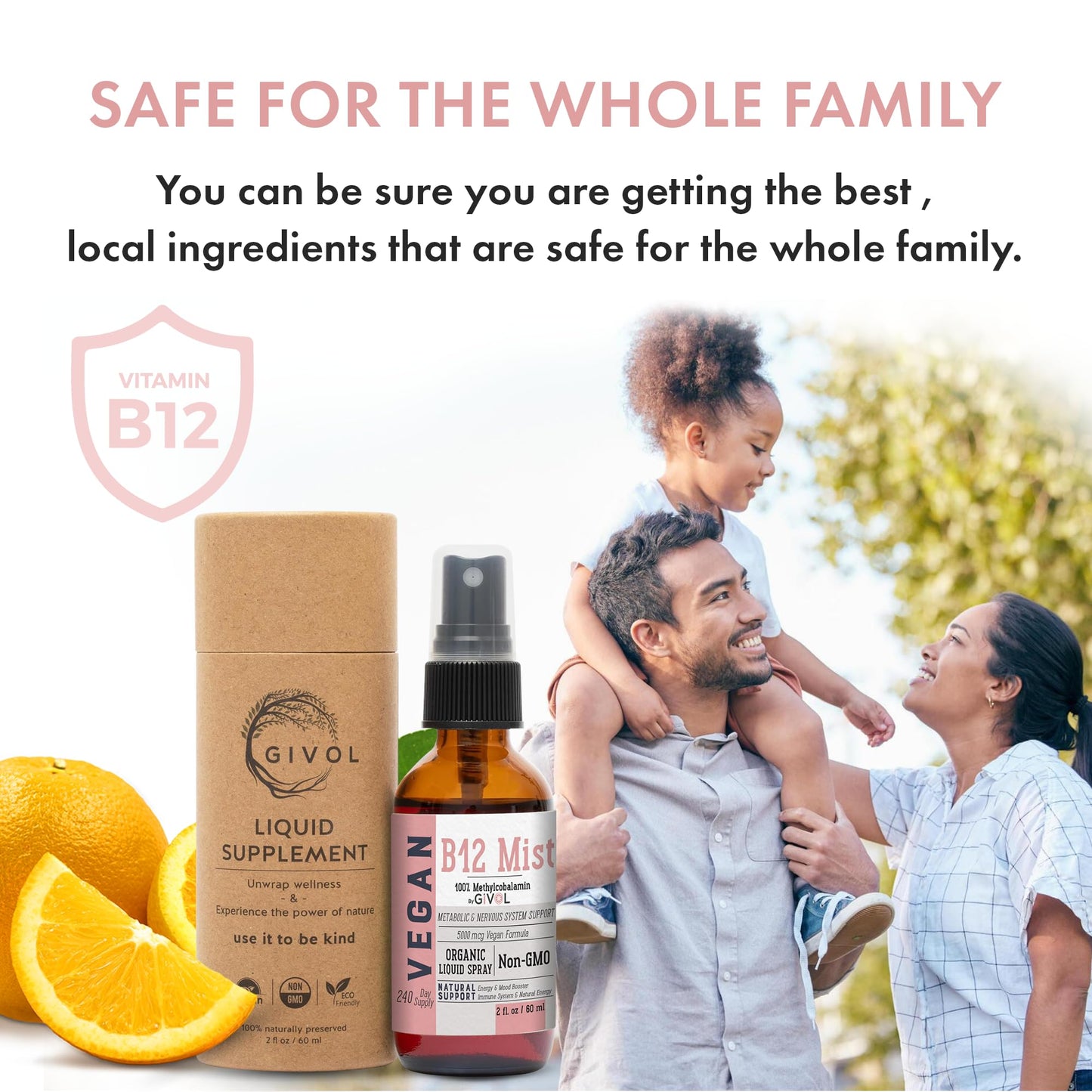 Diseño frasco spray vitamina B12 metilcobalamina 5000 mcg