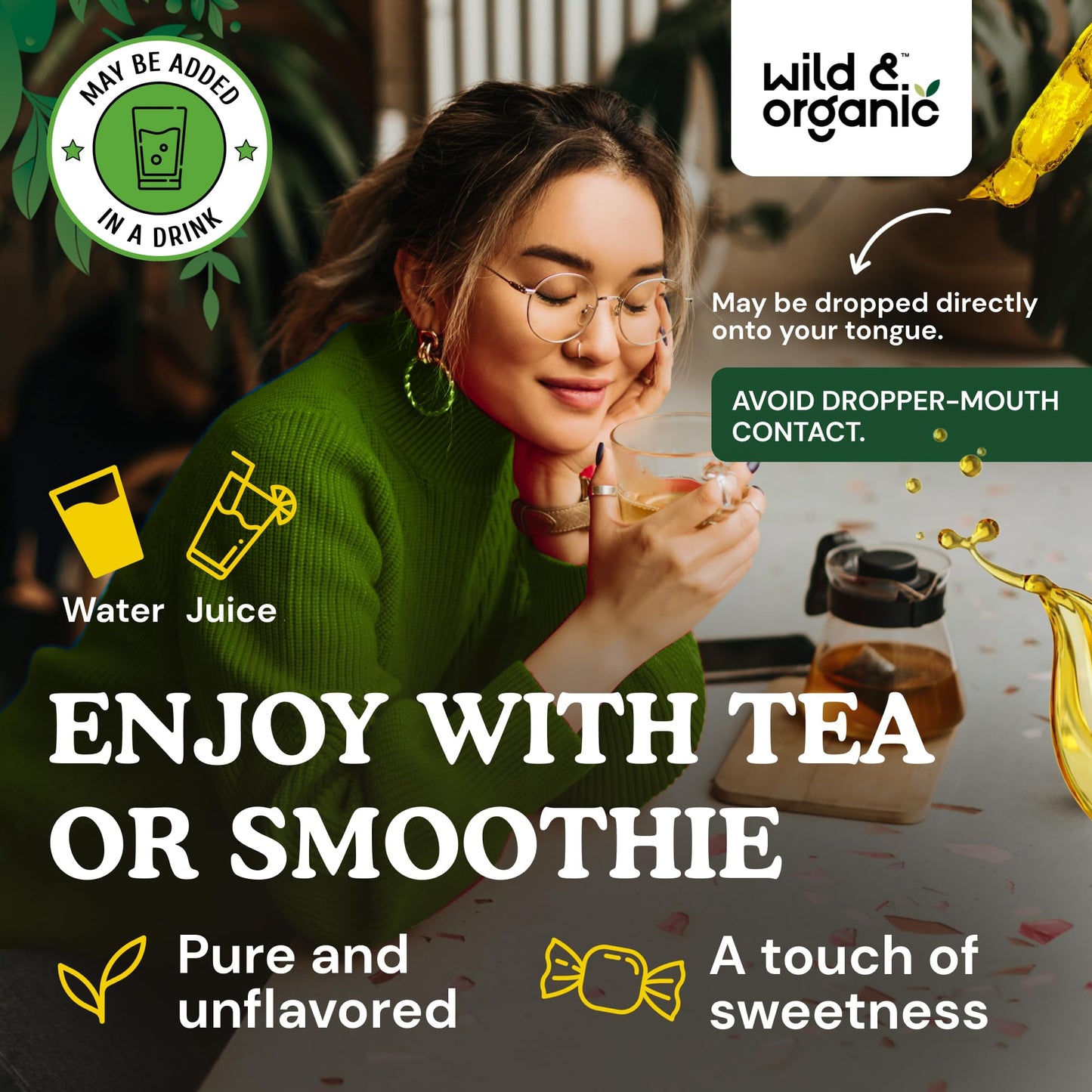 Disfrutar graviola en té o batidos, tintura sin contacto directo