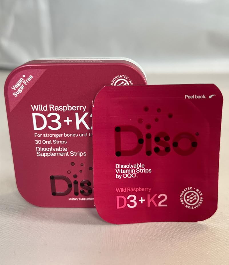 Tira disolviéndose en la lengua DISO D3+K2