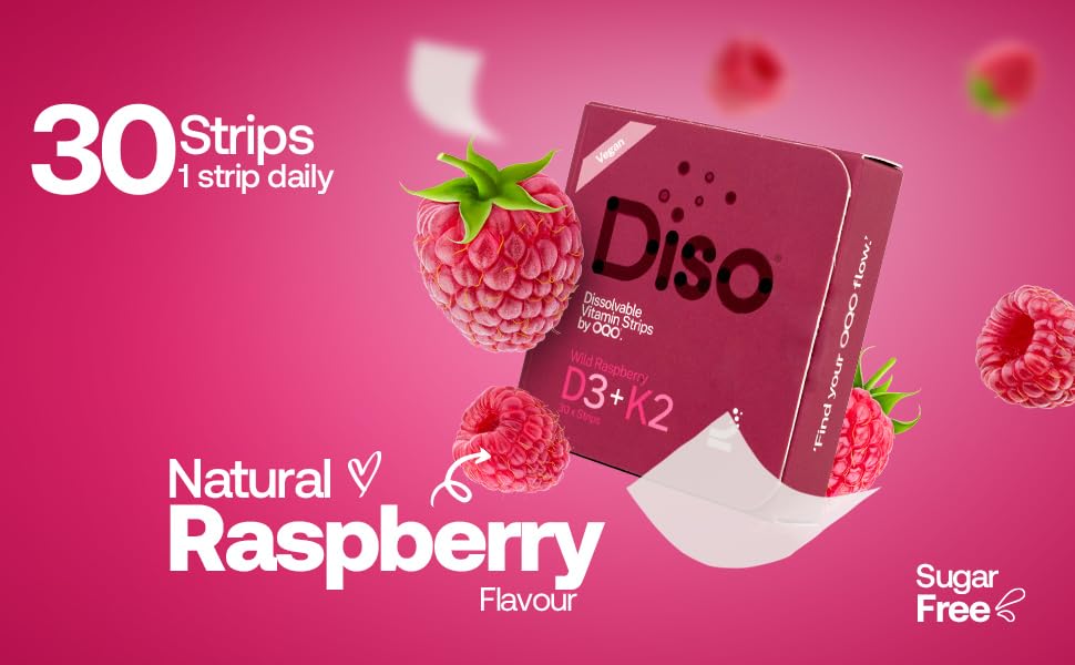 Suplemento vegano DISO D3 y K2 tiras orales